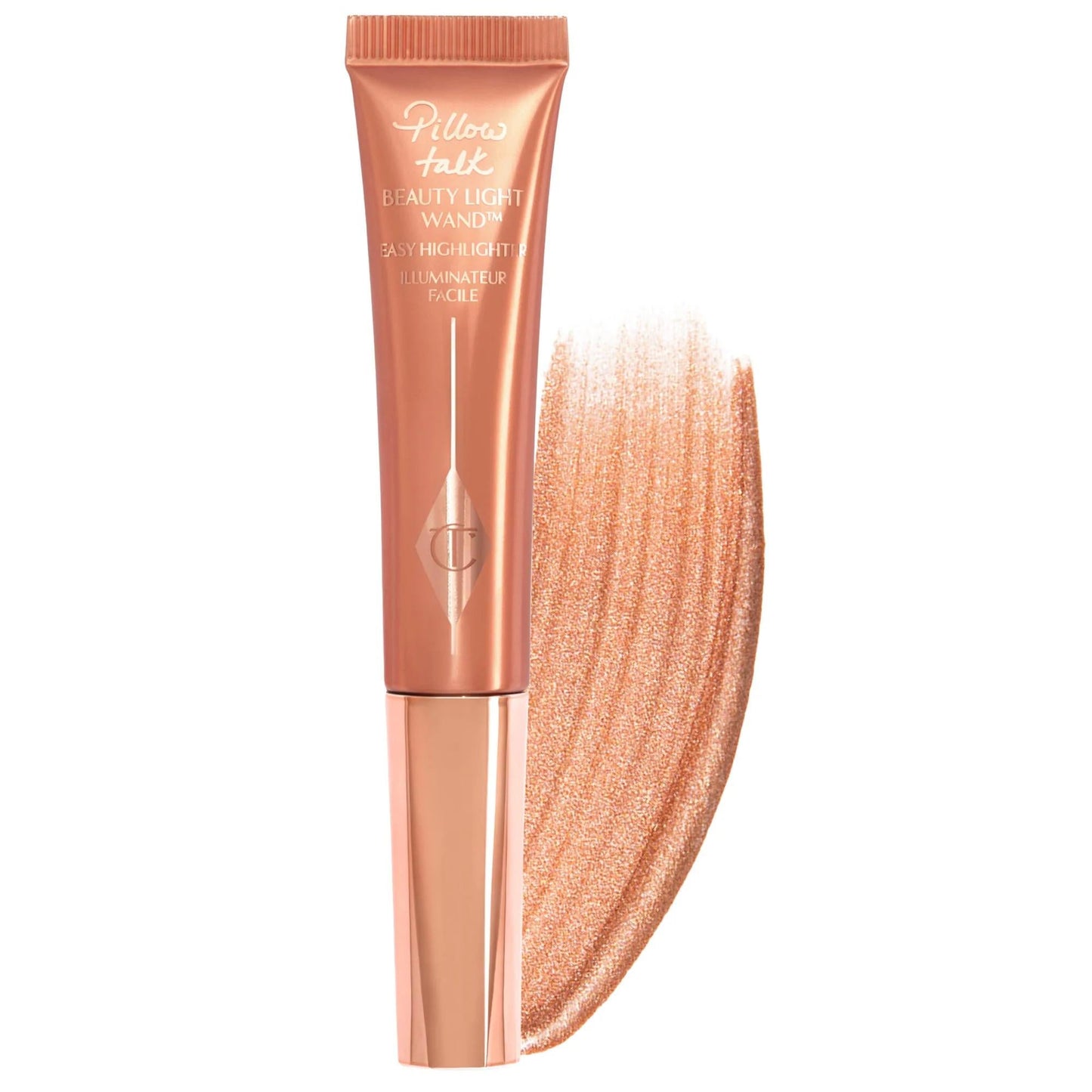 Beauty Highlighter Wand - Liquid Highlighter & Blush, Cruelty-Free & Chemical-Free Makeup for Buildable Color & Instant Glow