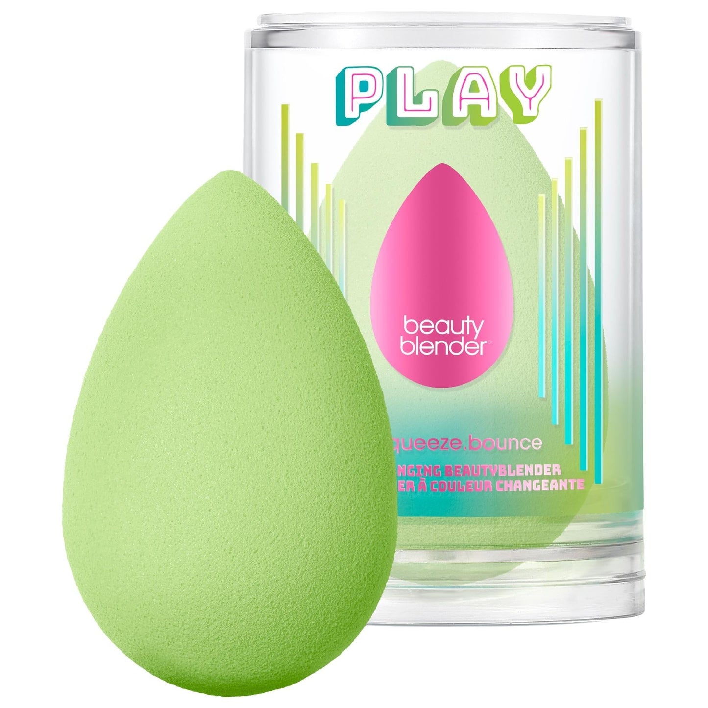 Beautyblender PLAY Color Changing Makeup Sponge - Vegan, Cruelty-Free, Non-Latex Makeup Applicator for Flawless Airbrushed Finish
