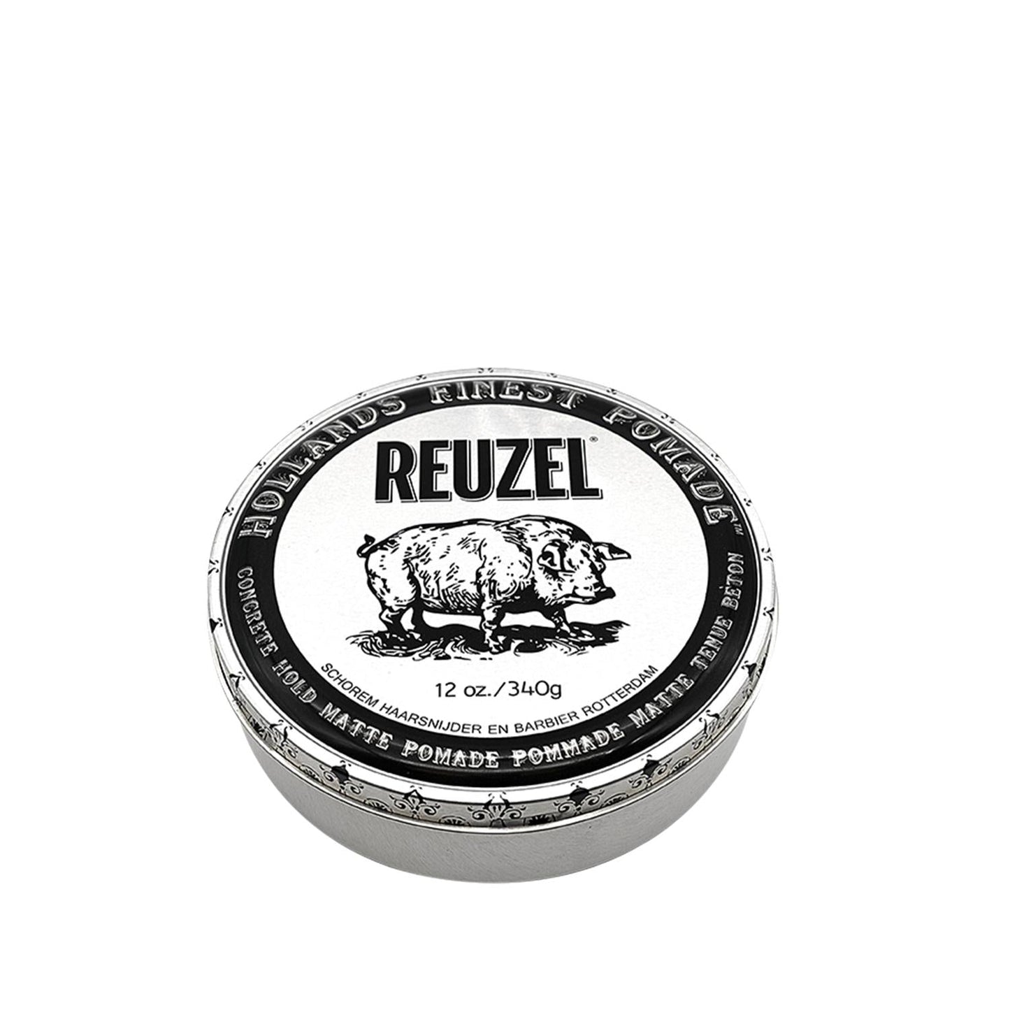 Reuzel Concrete Hold Matte Pomade for Men - Strong Hold, Matte Finish Hair Styling Product