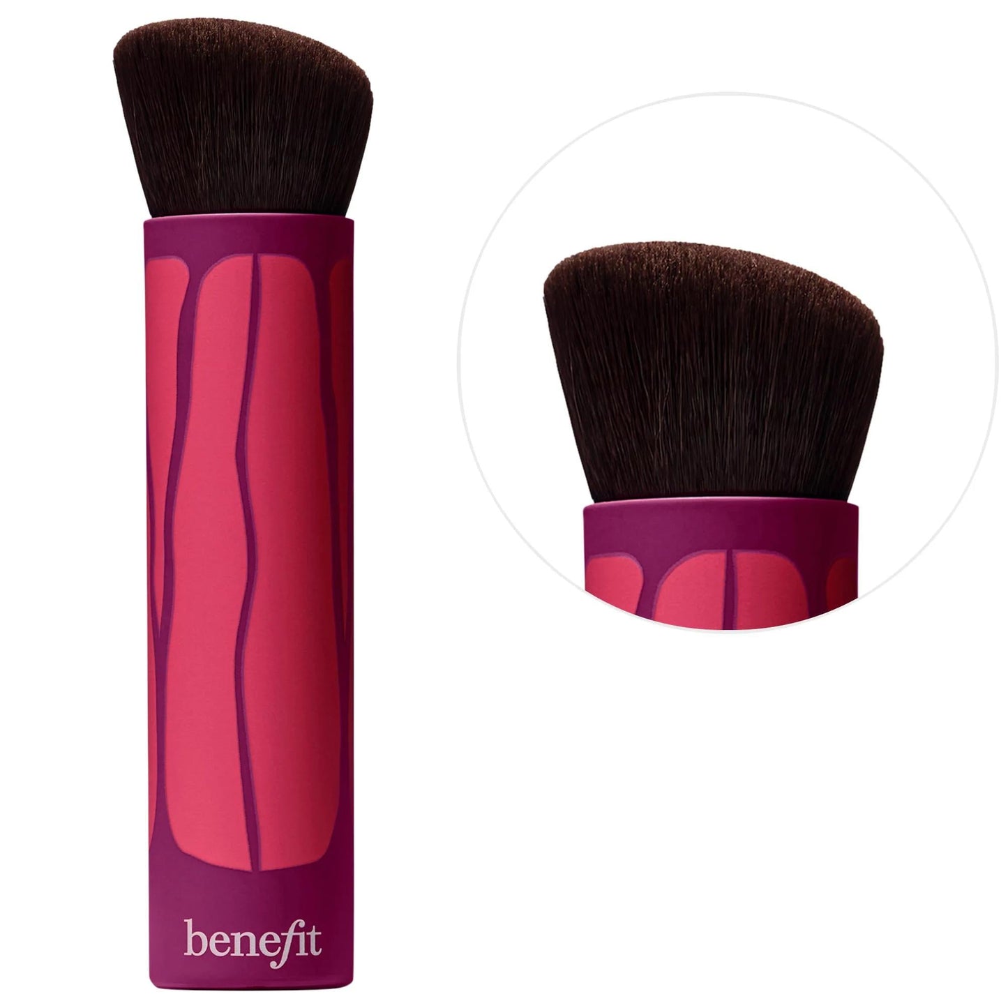 Benefit Cosmetics Hoola WaveMaker Bronzer Brush - Angled Dome Shape for Seamless, Buildable Coverage - Achieve a Natural, Sun-Kissed Glow