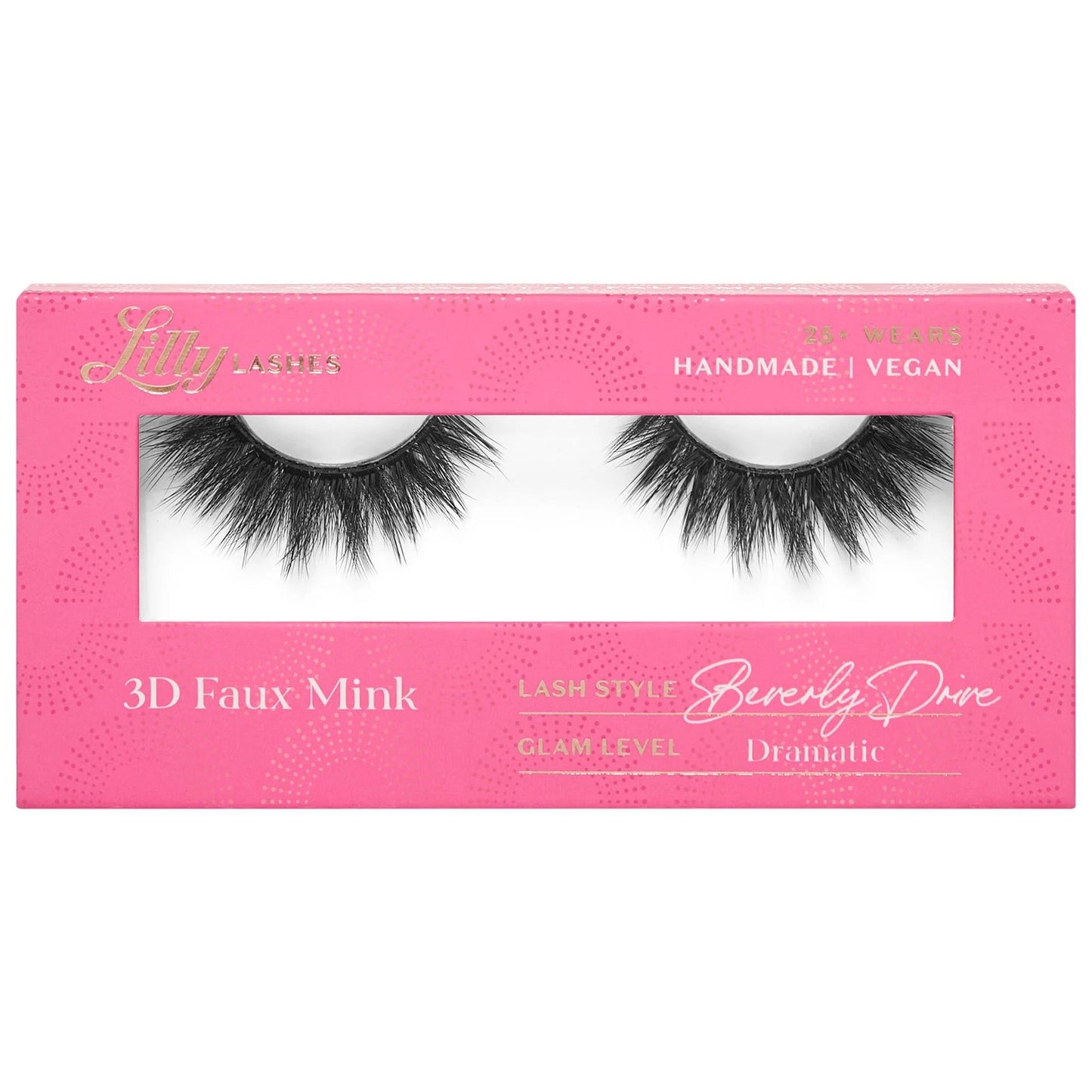 Lilly Lashes Faux 3D Lashes - Reusable, Waterproof, Cruelty-Free Eyelashes for Dramatic Eye Enhancement