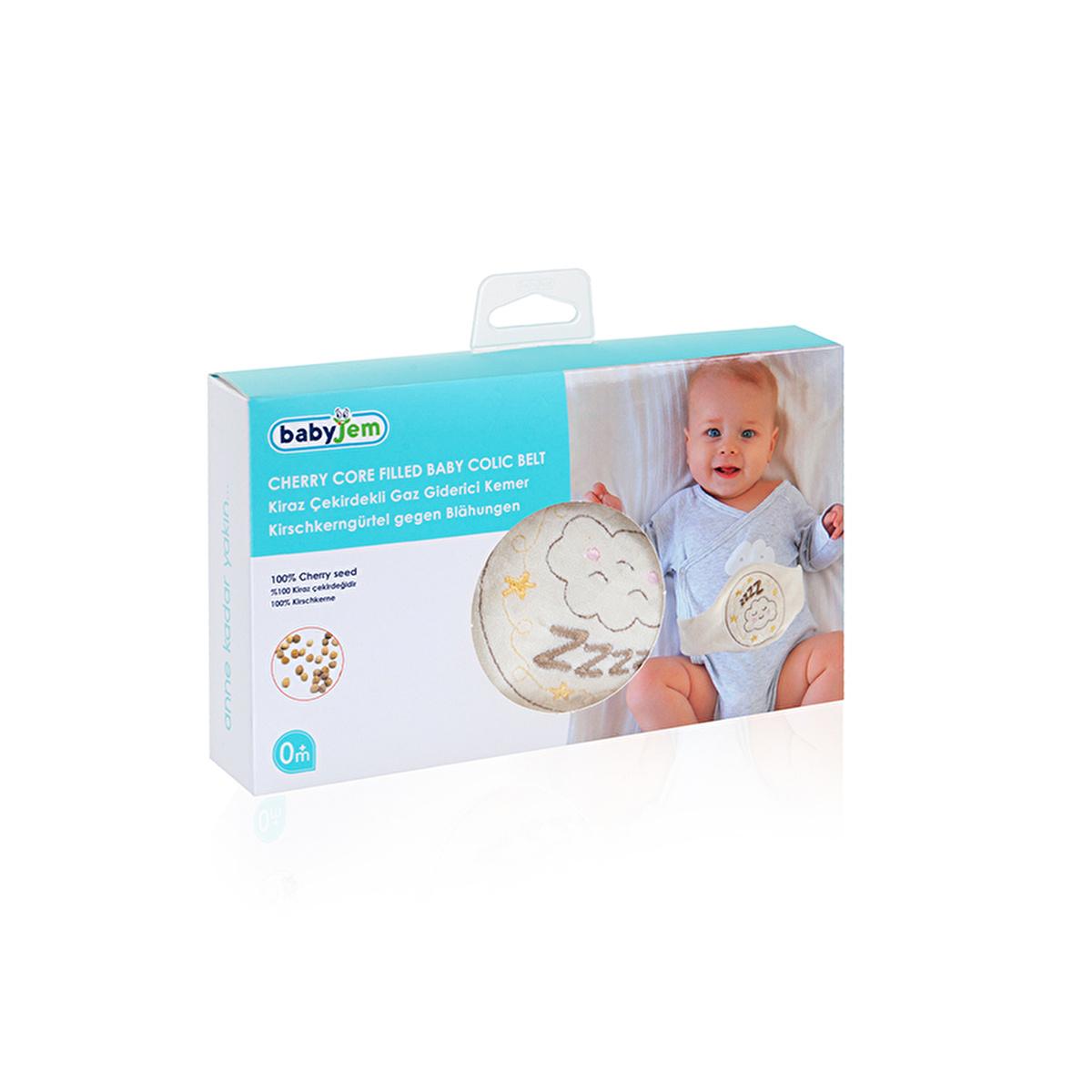 Babyjem Cherry Pit Belt for Baby Gas Relief - Natural, Washable, and Easy to Use