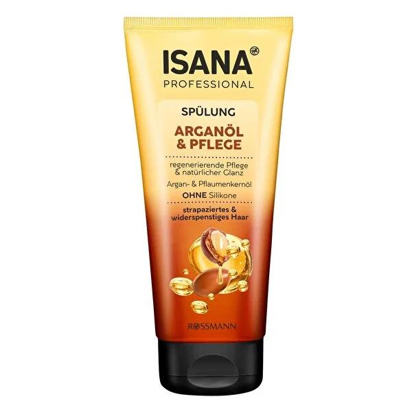 Isana Professional Argan Oil Hair Conditioner: Deeply Moisturizes, Repairs & Shines Damaged, Dry Hair - Silicone-Free Formula
