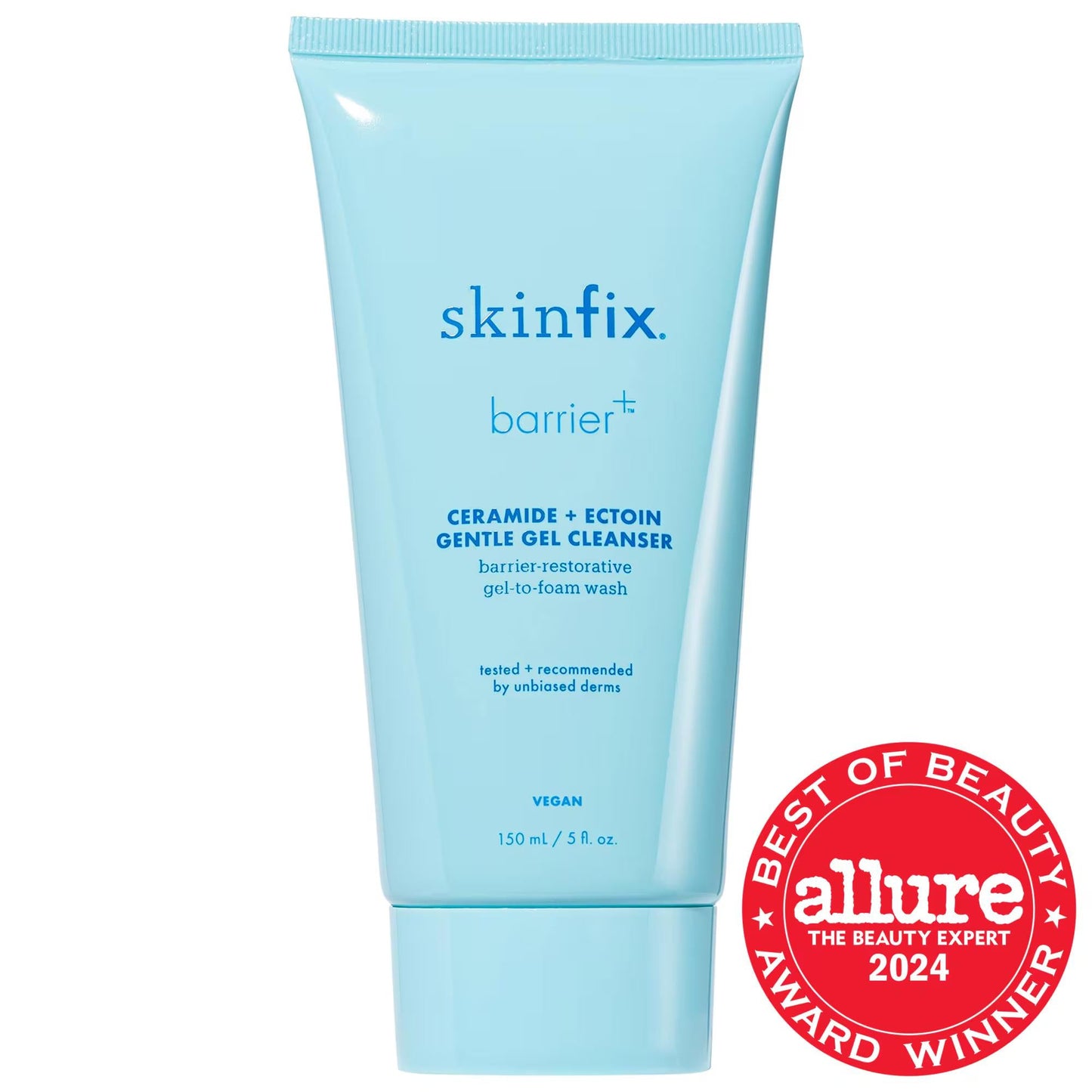 barrier+ Ceramide + Ectoin Hydrating Gentle Gel Cleanser - pH-Balanced, Vegan, Cruelty-Free Skincare