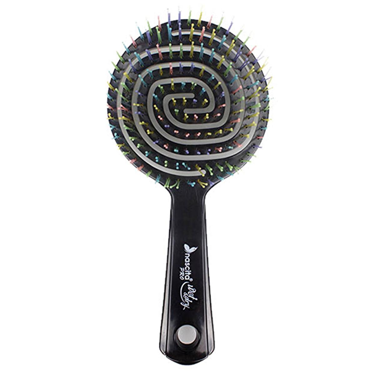 Nascita Pro Three-Dimensional Oval Hair Brush with GemTips Technology - Gentle Detangling, Anti-Static, Hair Care