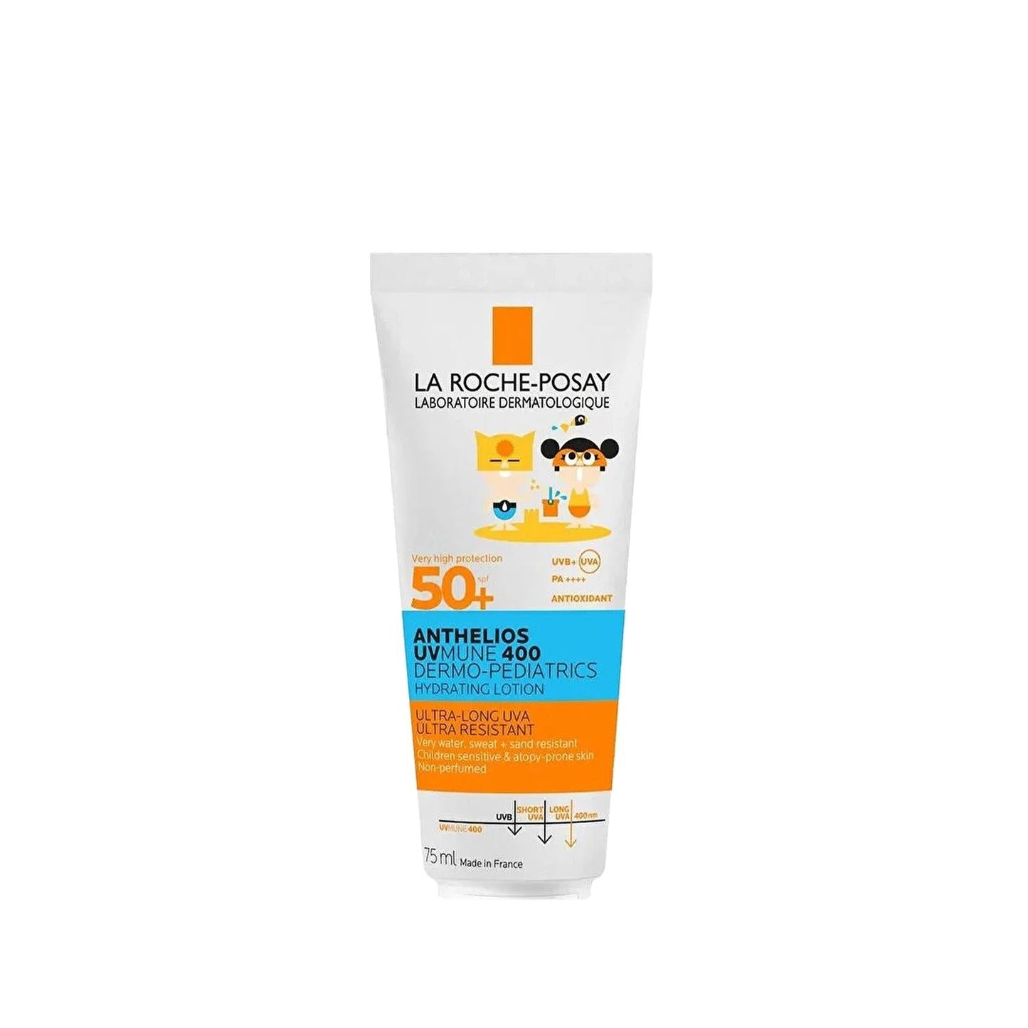 La Roche Posay Anthelios Uvmune 400 Dermo Pediatrics Hydrating Lotion SPF50+ Sunscreen for Children - Hydrating, Dermatologically Tested
