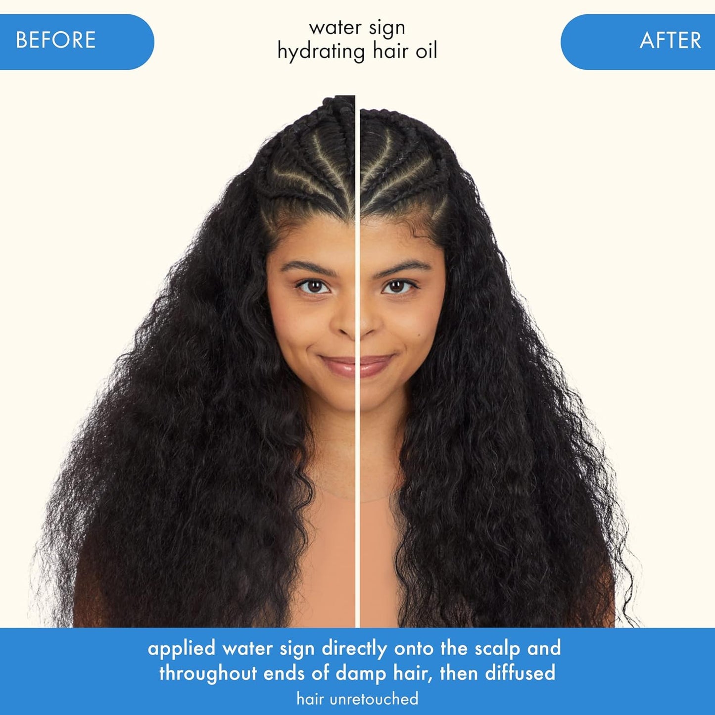 Amika Water Sign Hydrating Hair Oil with Hyaluronic Acid 1.7 Oz - M2G