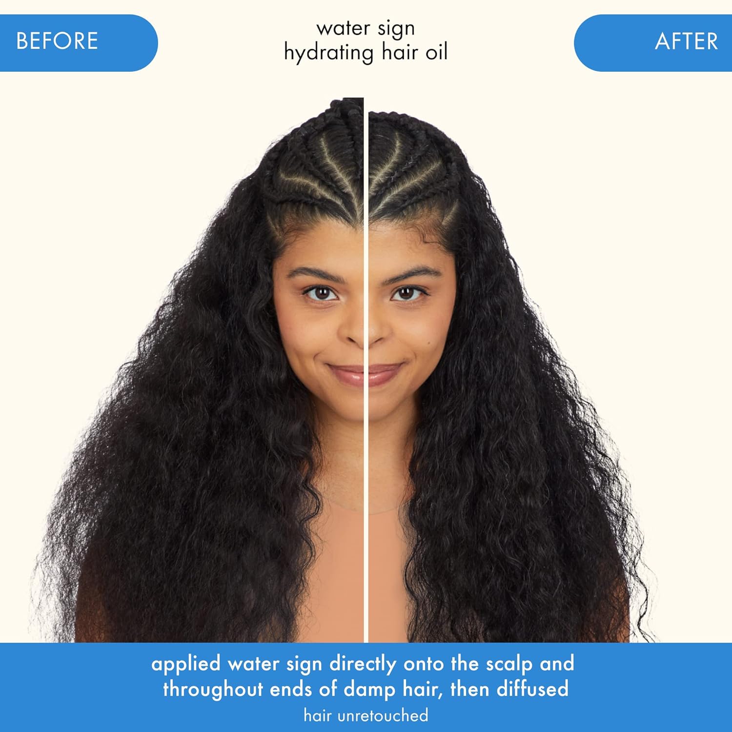 Amika Water Sign Hydrating Hair Oil with Hyaluronic Acid 1.7 Oz - M2G