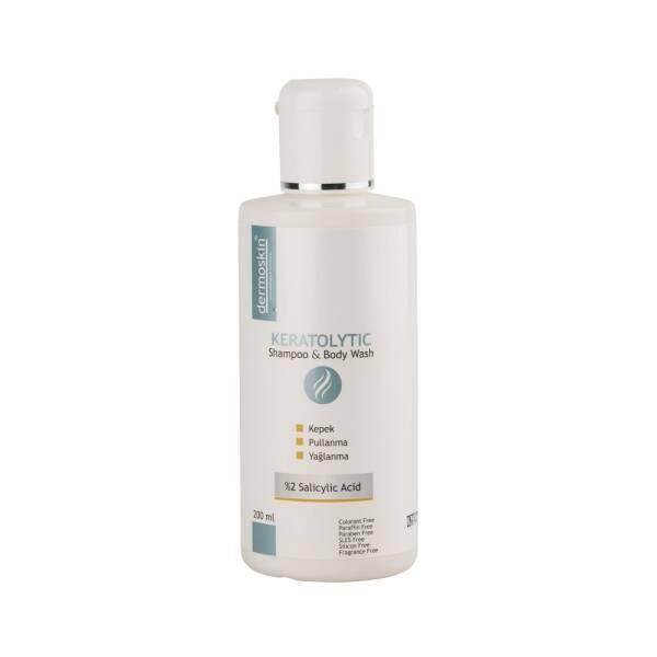Dermoskin Keratolytic Shampoo and Body Wash 200ml - Anti-Dandruff Care for Sensitive Scalp