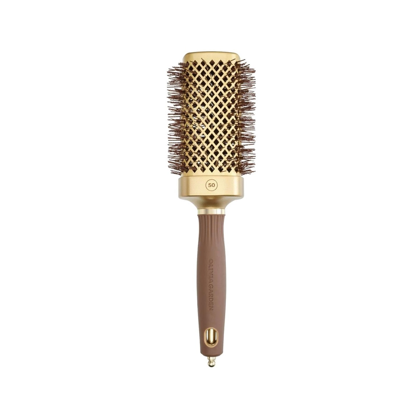 Olivia Garden Expert Blowout Straight Wavy Bristle Hair Brush - Professional Blowout Styling Tool for Efficient Hair Drying & Straightening