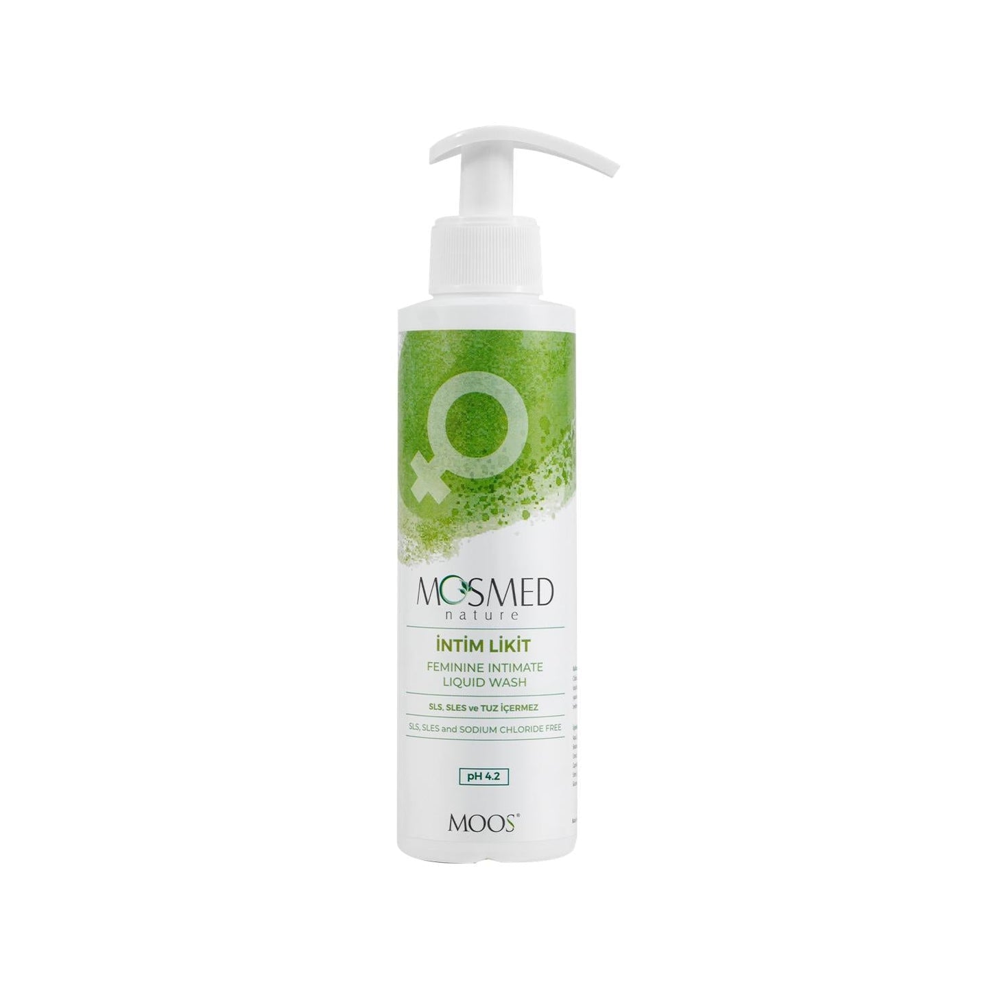 Moos Intimate Wash pH 4.2 - Gentle, pH Balanced Feminine Hygiene Liquid for Sensitive Skin - 200ml