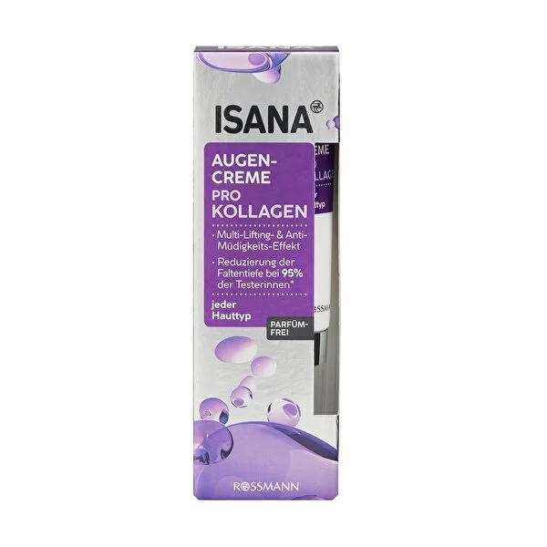 Isana Eye Cream, Anti-Aging, Vegan Skincare - Reduces Wrinkles, Dermatologically Tested - Isana Pro-Collagen Energy Eye Cream 15 ml
