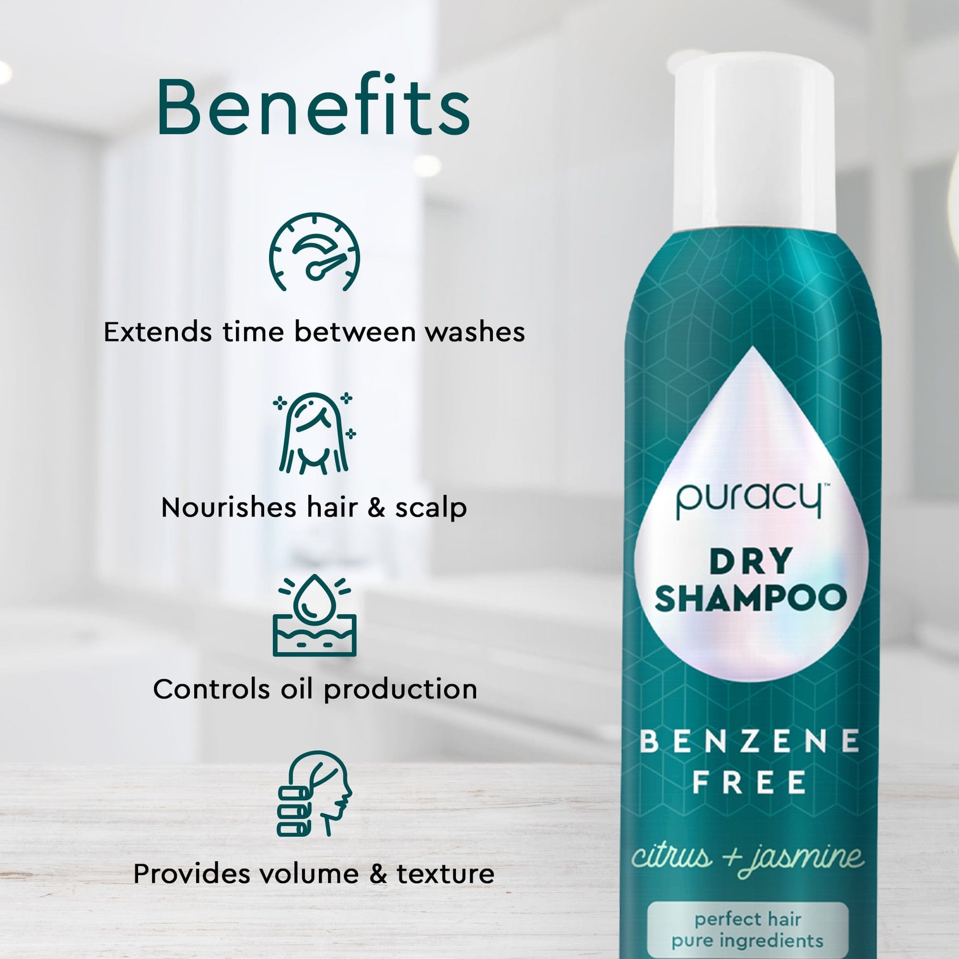 Dry Shampoo (Benzene & Silicone-Free, Color-Safe) - M2G