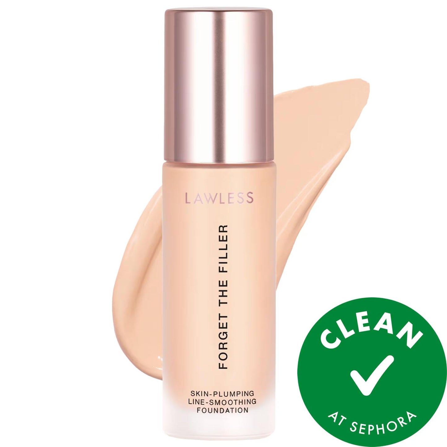 Forget The Filler Skin-Plumping Line-Smoothing Foundation: Full Coverage, Anti-Aging, Vegan & Cruelty-Free Hyaluronic Acid Formula