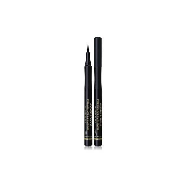 Golden Rose Precision Eyeliner Intense Black - Waterproof, Long-Lasting Eye Makeup with Precision Tip