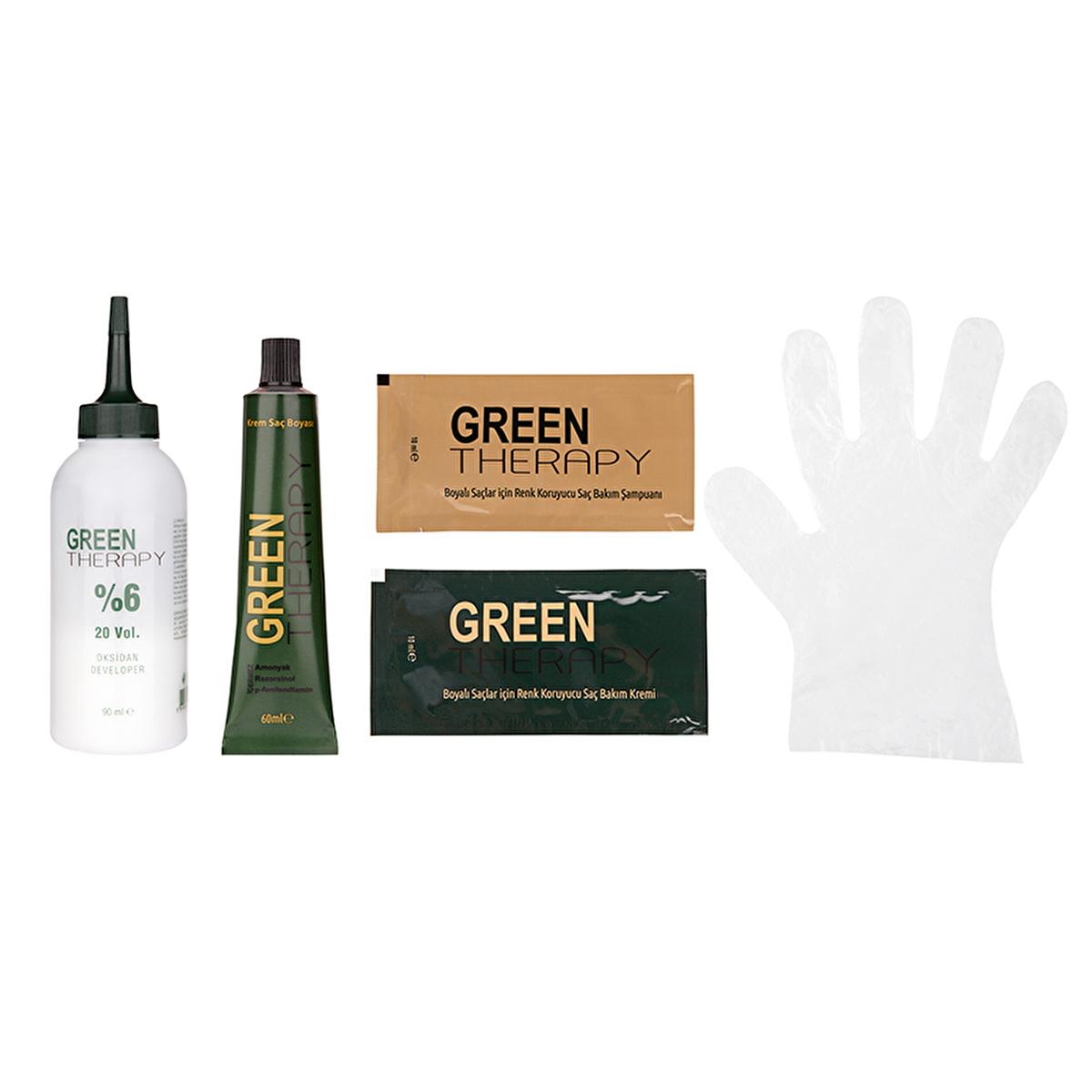 Green Therapy Natural Hair Dye - Ammonia-Free, Argan Oil Infused for Nourishing Hair Coloring