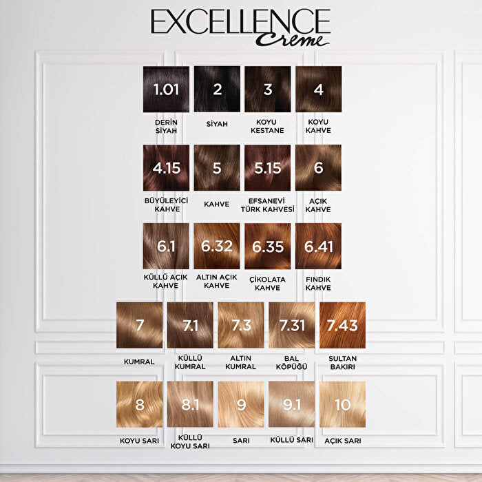 L'Oreal Paris Excellence Creme Hair Color 7 Light Brown - Rich Color