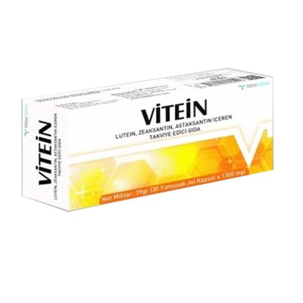 Vitein Omega-3, Lutein, and Astaxanthin Capsules and Antioxidant Support - 30 Capsules