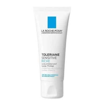 La Roche Posay Toleriane Sensitive Rich Moisturizing Face Cream for Sensitive Skin - 48 Hour Hydration, Fragrance-Free & Alcohol-Free