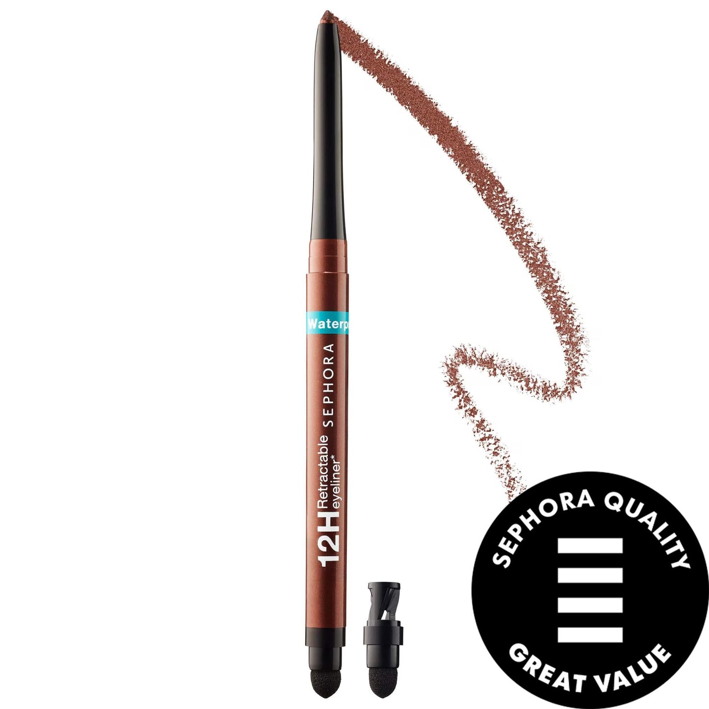 Waterproof 12HR Retractable Eyeliner Pencil: Long-Lasting, Smudge-Proof, and Creamy Eyeliner for All-Day Definition