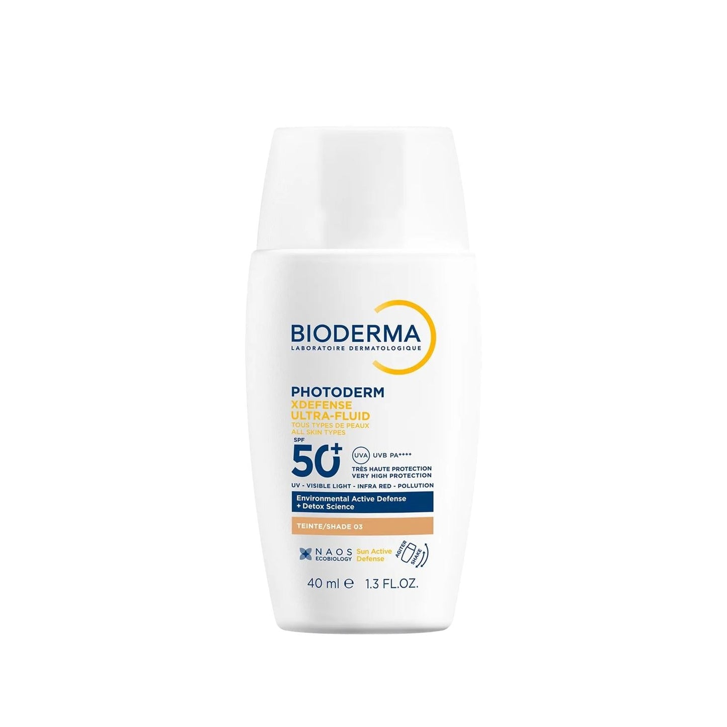 Bioderma Photoderm XDefense SPF50+ Golden Tint Ultrafluid Sunscreen:  High UVA/UVB Protection, Even Skin Tone, Lightweight Formula