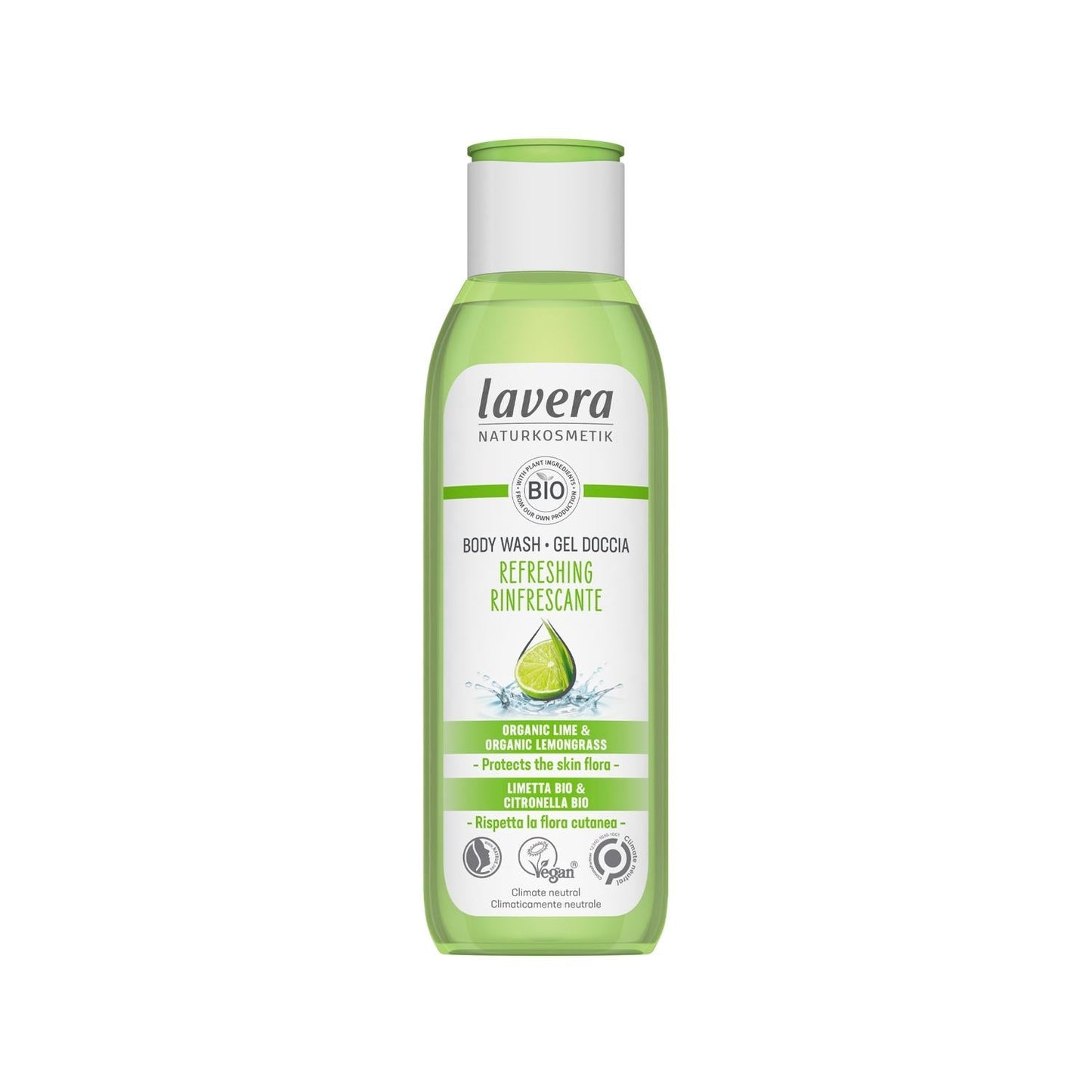 Lavera Refreshing Shower Gel: Renewing Body Wash for Invigorating Clean - 8.45 fl oz