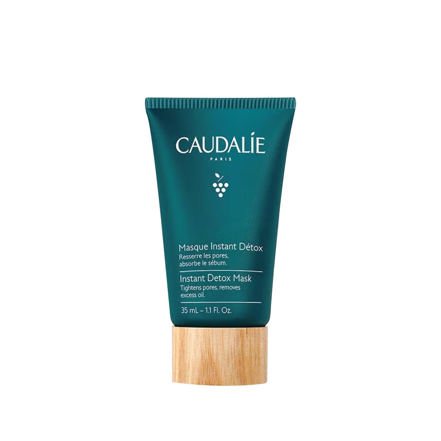 Caudalie Instant Detox Face Mask: Tighten Pores, Purify & Revitalize Skin (35ml) - Deep Cleansing Facial Treatment