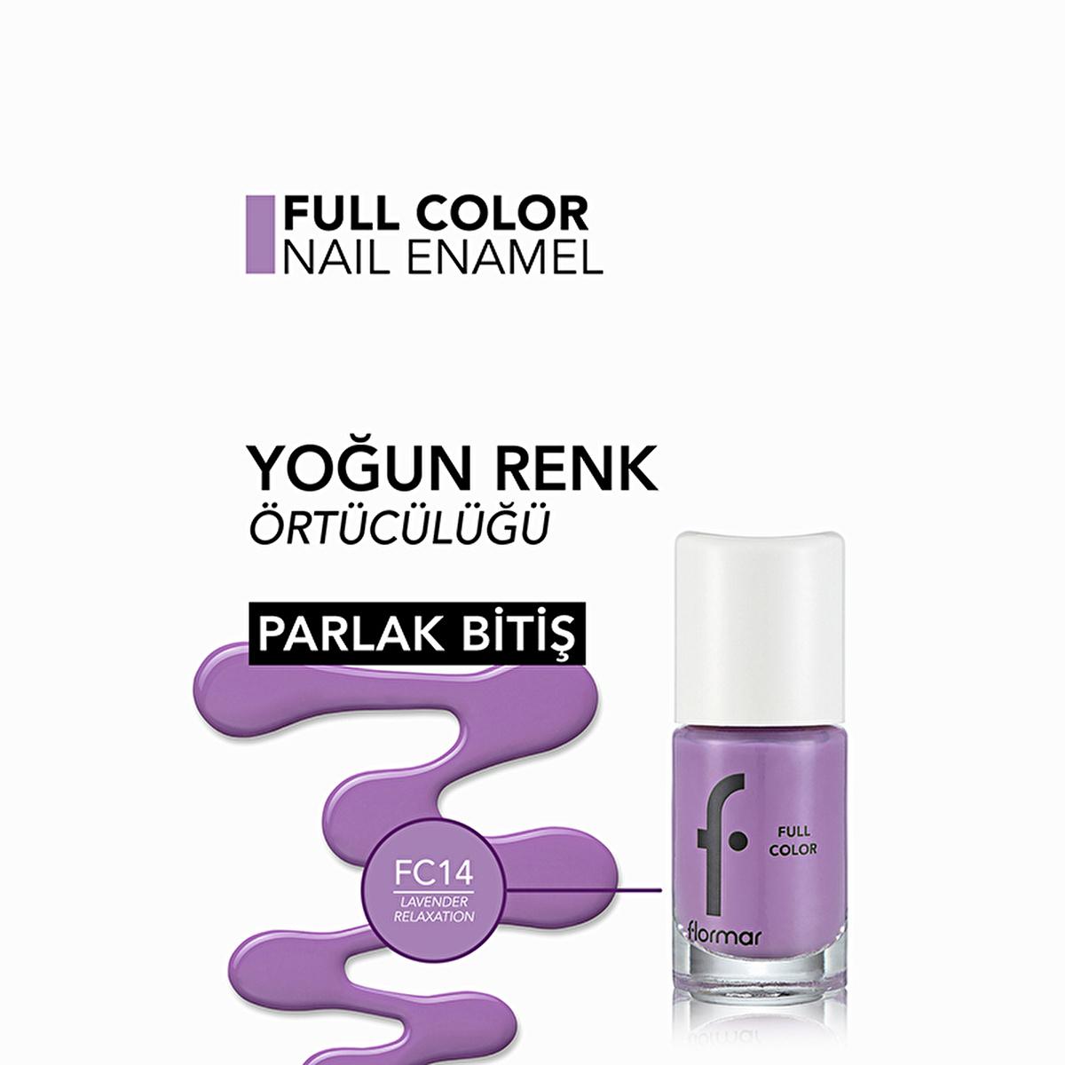 Flormar Full Color Nail Polish - Highly Pigmented Nail Polish in Vibrant Colors
