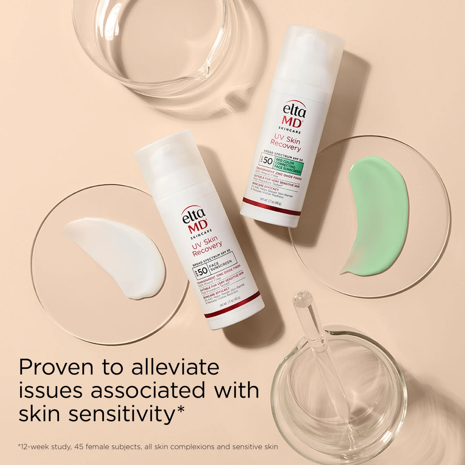 EltaMD UV Skin Recovery Red Color Correcting Green Tint Broad Spectrum SPF 50 - M2G