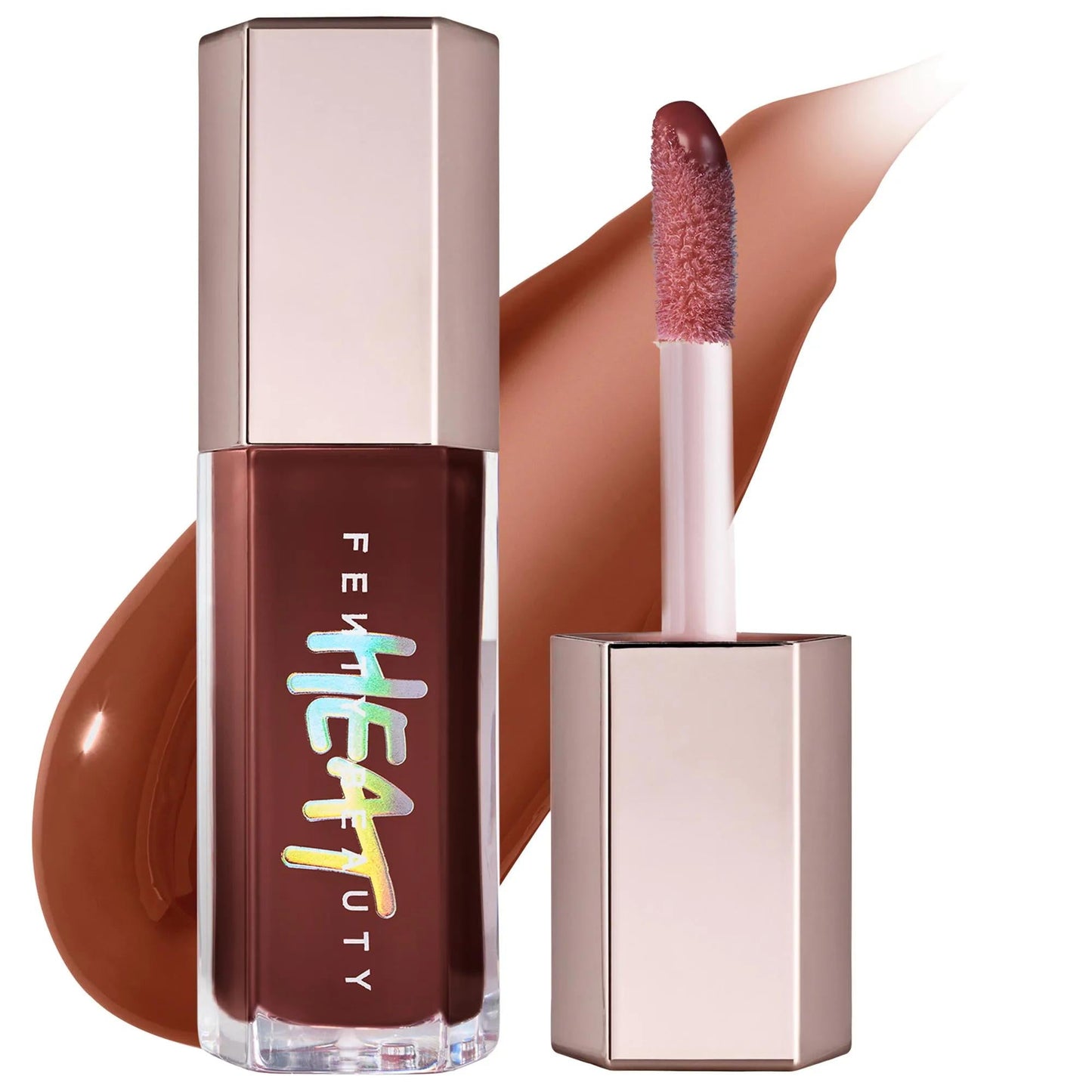 Fenty Beauty Gloss Bomb Heat: Lip Plumper & Luminizer - Fuller Lips, High Shine, & Subtle Tint with Shea Butter & Vitamin E