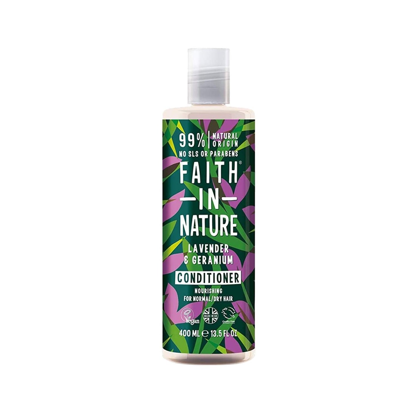 Faith In Nature Lavender & Geranium Moisturizing Hair Cream for Normal to Dry Hair - 3.38 fl oz