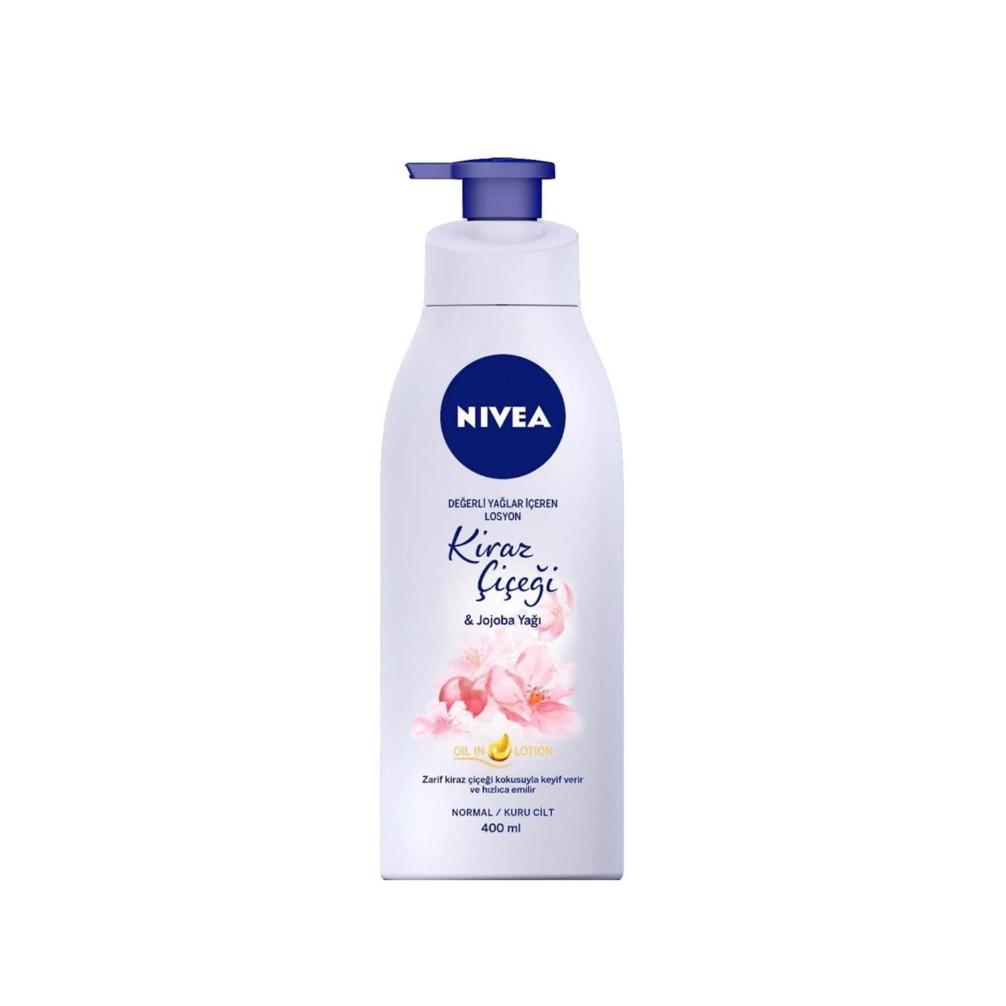 Nivea Cherry Blossom & Jojoba Oil Body Lotion 400ml - Moisturizing, Nourishing, and Hydrating Body Care