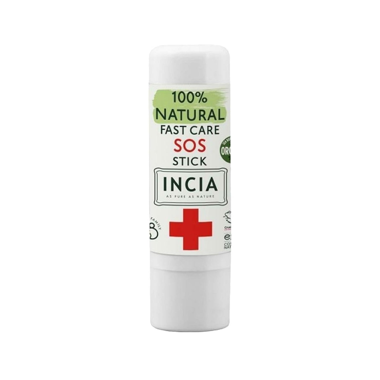INCIA Natural SOS Stick for Instant Soothing Relief - 100% Natural, Portable Skin Care for Sensitive Skin
