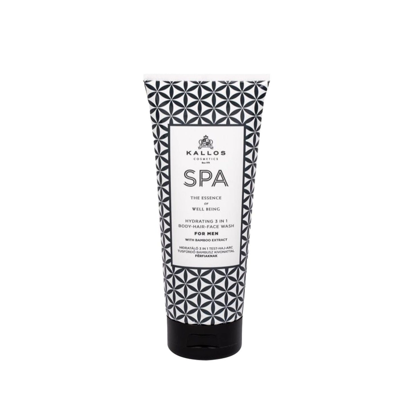 Kallos Cosmetics Hydrating 3 in 1 Shower Gel for Men - Moisturizing Body Wash & Spa Experience