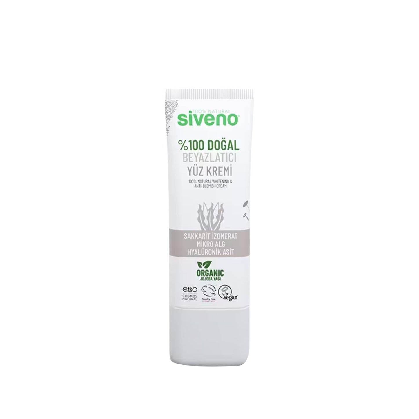 Siveno Natural Whitening Face Cream - 100% Natural Ingredients, Brightens Skin Tone, 30ml