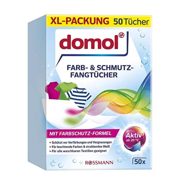 Domol Laundry Color Catcher Sheets - Prevent Color Bleeding & Fading - 50 Sheets