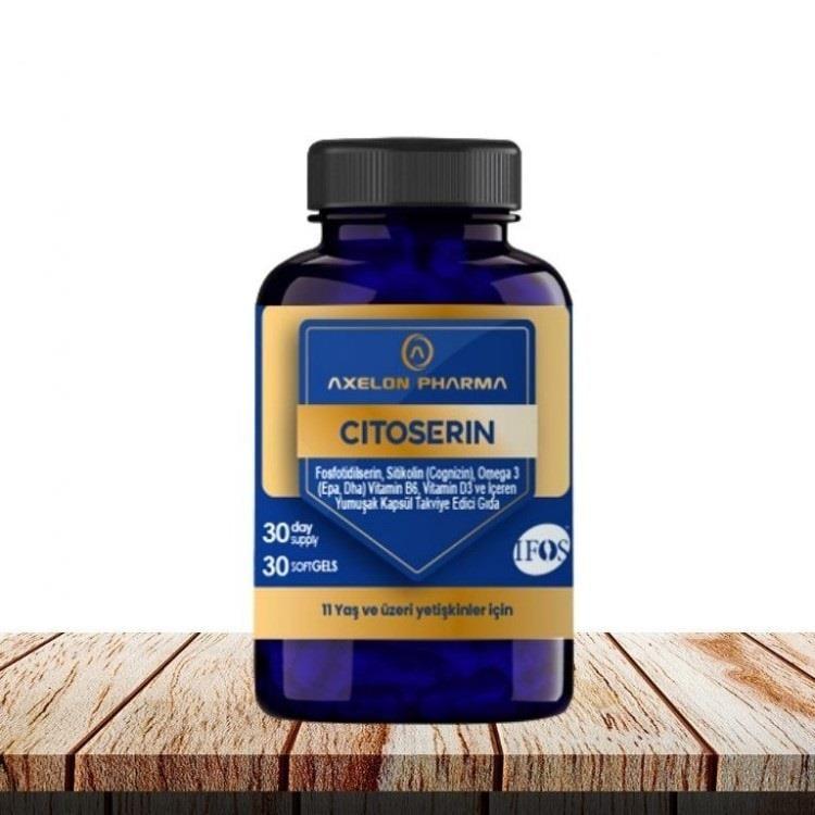 Citoserin: Omega 3, Citicoline & Phosphatidylserine - Dietary Supplement Capsules