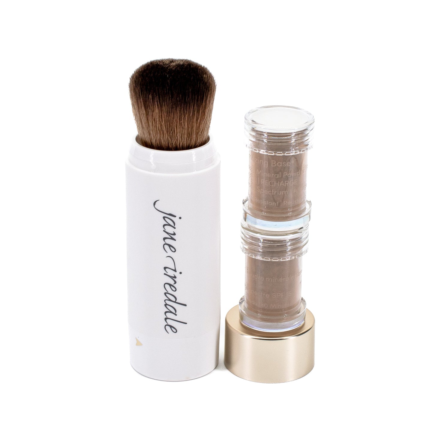 jane iredale Amazing Base Loose Mineral Powder Refillable Brush SPF15 COCOA 0.18oz - New - M2G