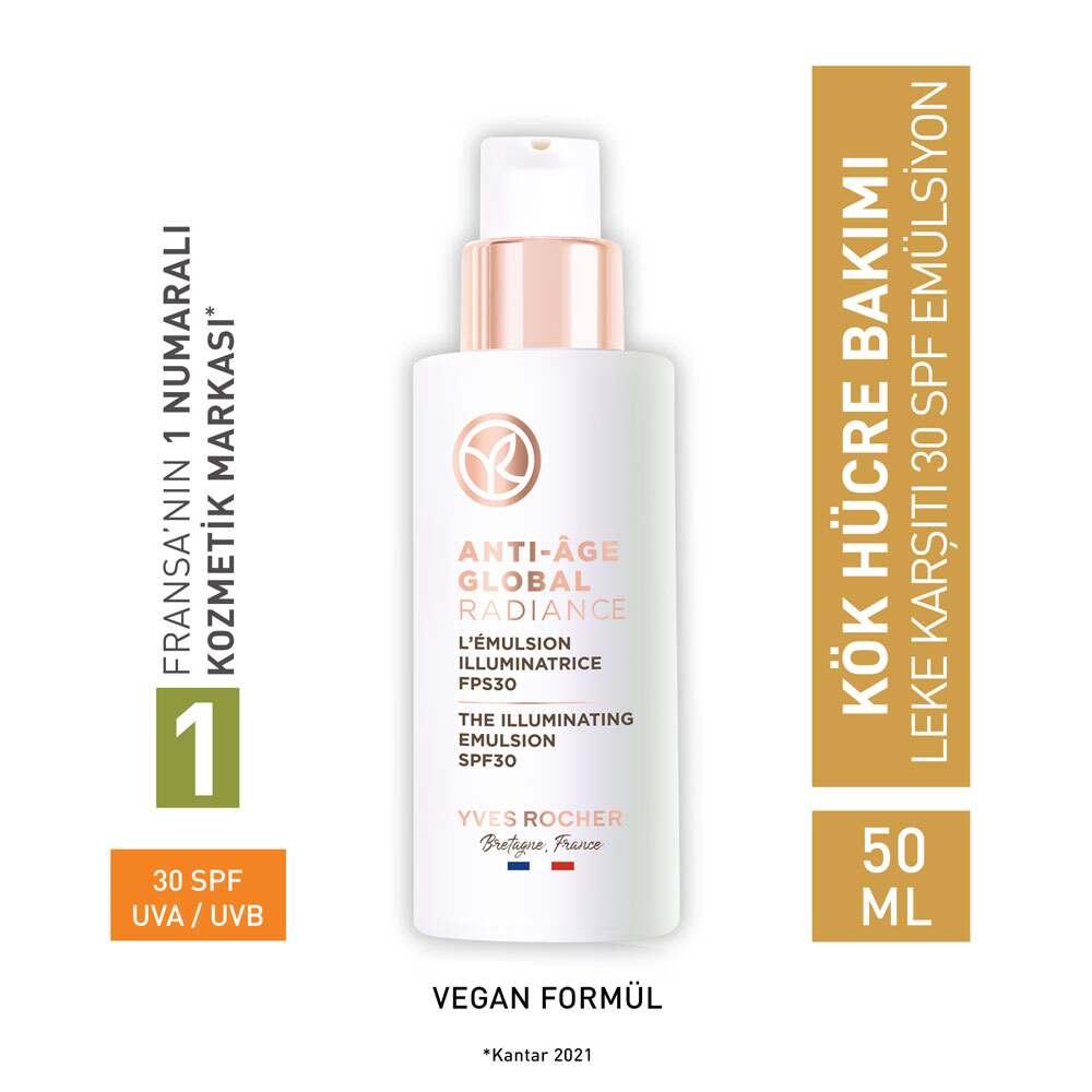 Anti-Blemish Anti-Age Global 30 SPF Emulsion Cream - Regenerating Anti-Aging Herbal Stem Cell Care