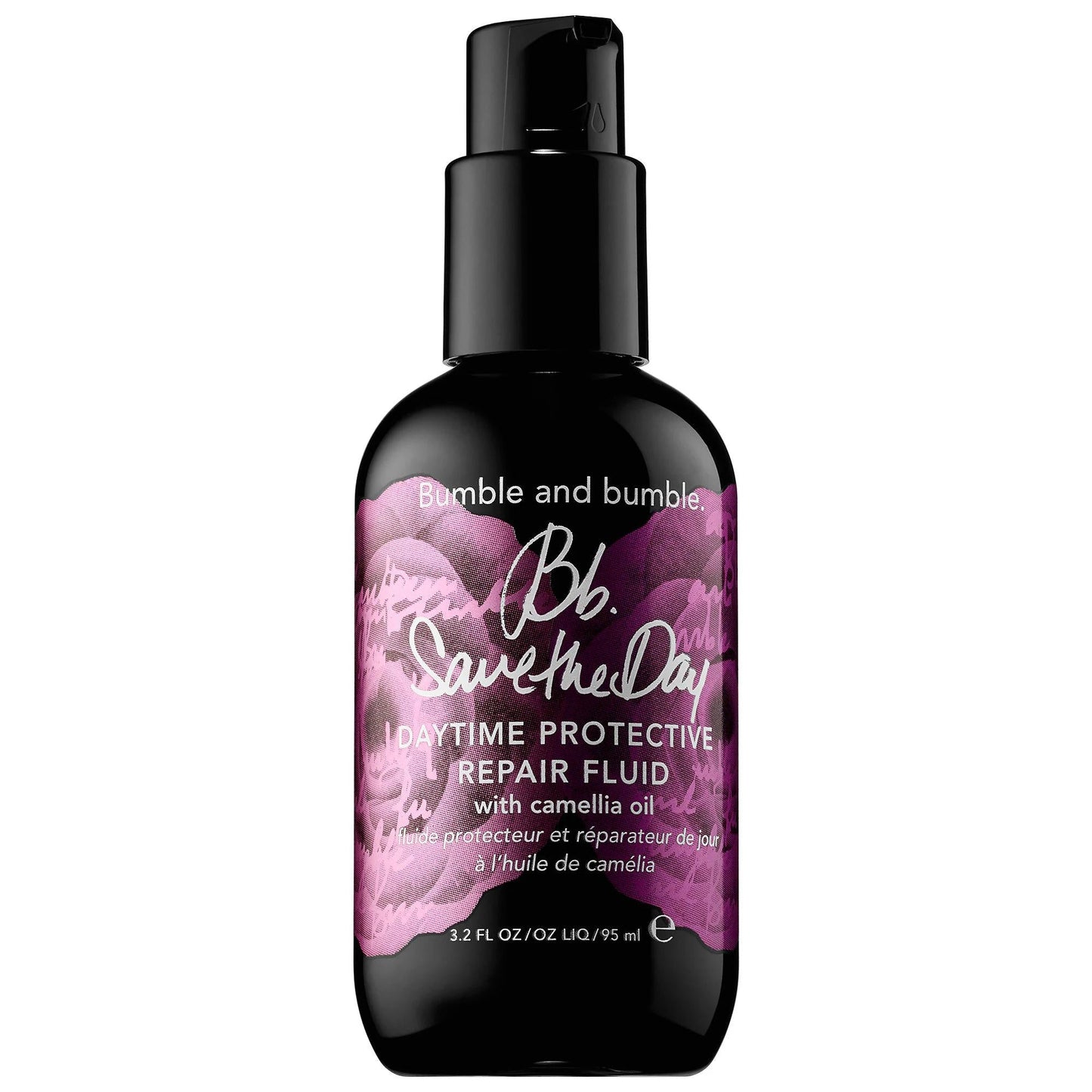 Save the Day Hair Repair Fluid - Camellia Oil Hair Serum for Dry Damaged Hair, UV Protection, Cruelty-Free