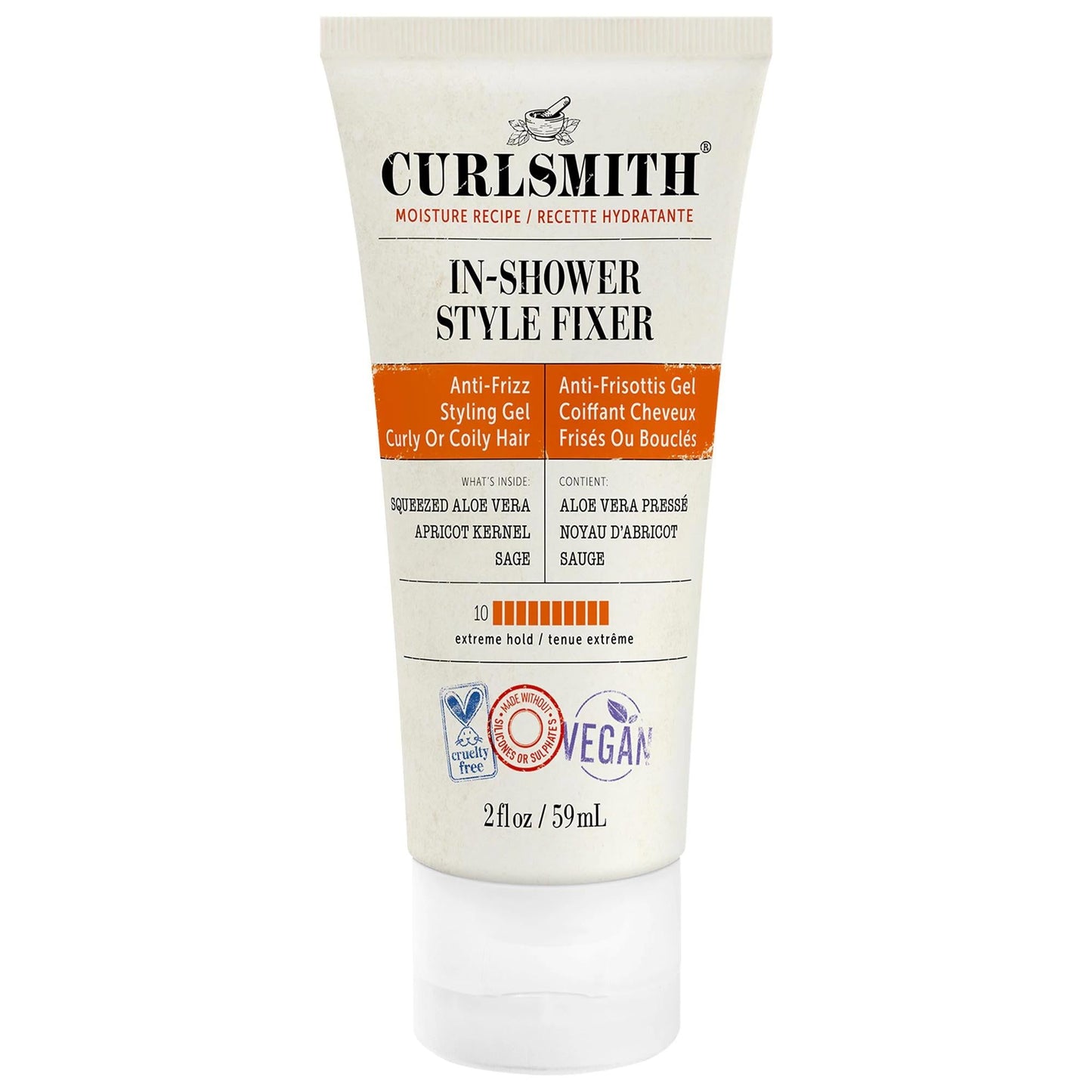 DevaCurl In-Shower Style Fixer Curly Hair Gel - Extreme Hold, Vegan, Cruelty-Free, Humidity Protection for Wavy, Curly, Coily Hair
