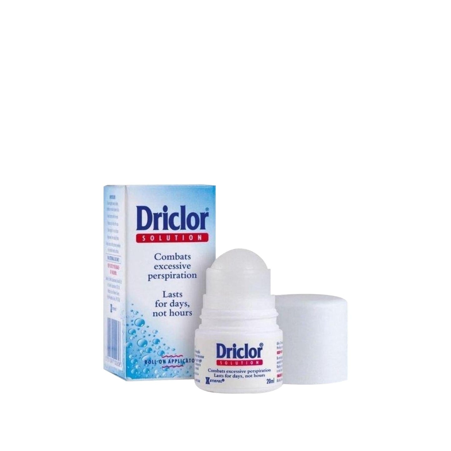 Driclor Antiperspirant Roll-On for Excessive Sweating - 20ml, Hyperhidrosis Treatment, Long-Lasting Dryness