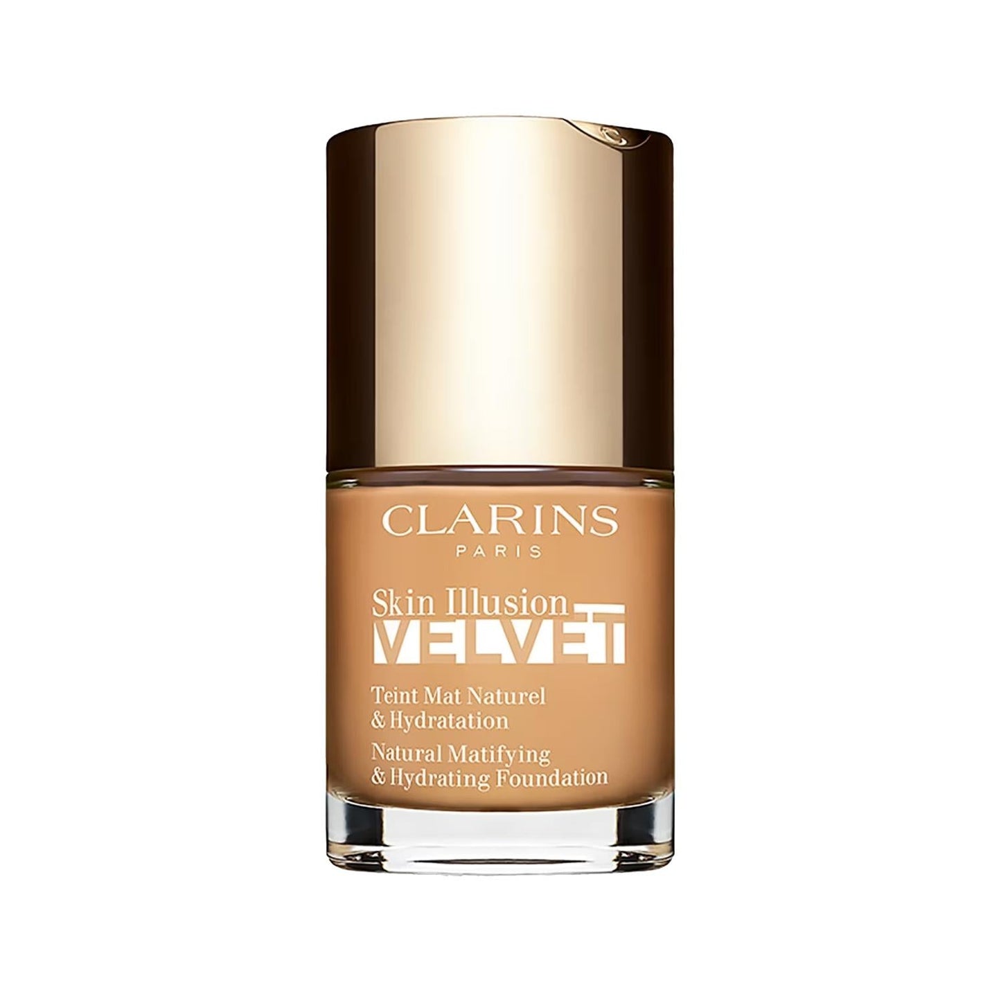 Clarins Skin Illusion Velvet Matte Foundation: Lightweight, Natural Finish & Flawless Complexion | Shade 112.3N, 30ml