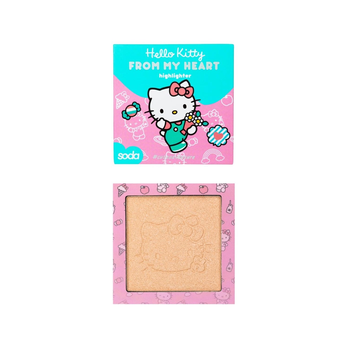 Soda Hello Kitty From My Heart Illuminating Product - Compact Brightening Effect for Fans & Collectors