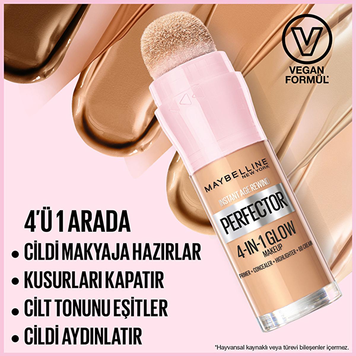 Maybelline New York Instant Perfector Glow Foundation Makeup - Lightweight, Radiant Finish, Easy Application