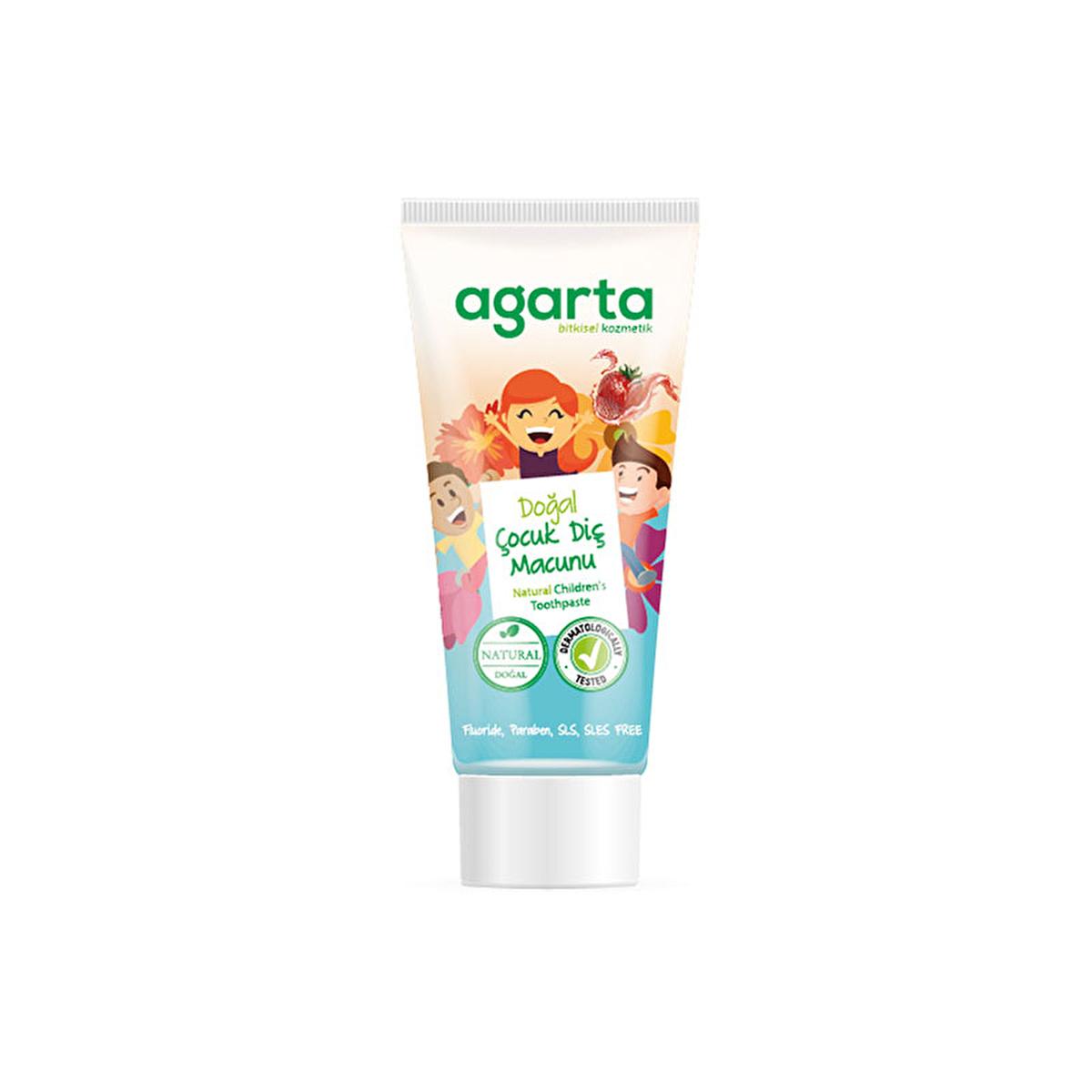 Agarta Natural Fluoride-Free Children's Toothpaste - Strawberry Flavor 2.54 fl oz