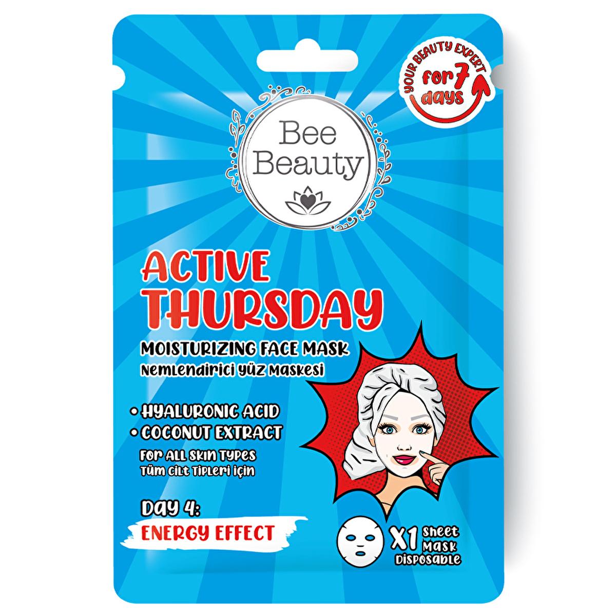 Bee Beauty 7-Day Skincare Mask Set for Face, Hands, and Feet - Comprehensive Facial and Body Care Routine