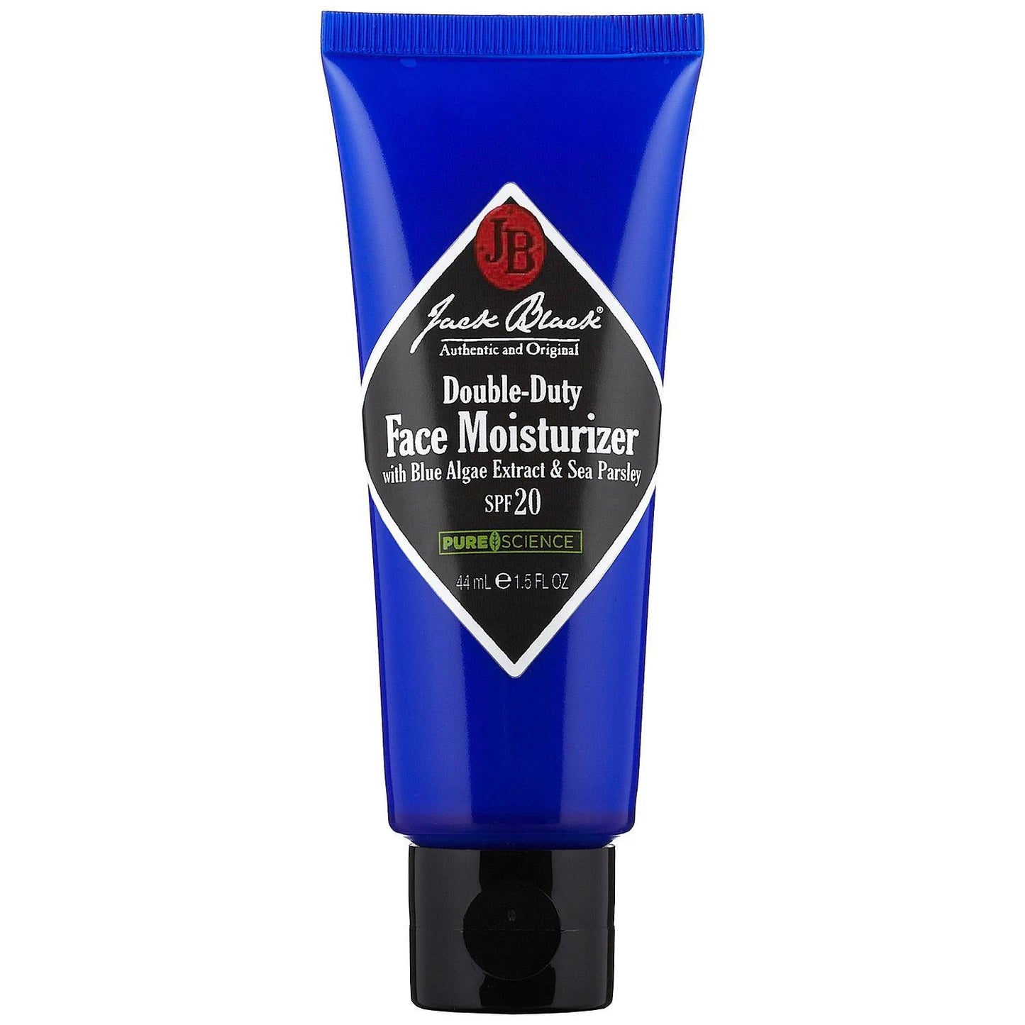 Black Monster Double-Duty Face Moisturizer SPF 20: Oil-Free, Lightweight Daily Sunscreen & Anti-Aging Ð With Blue Algae & Sea Parsley