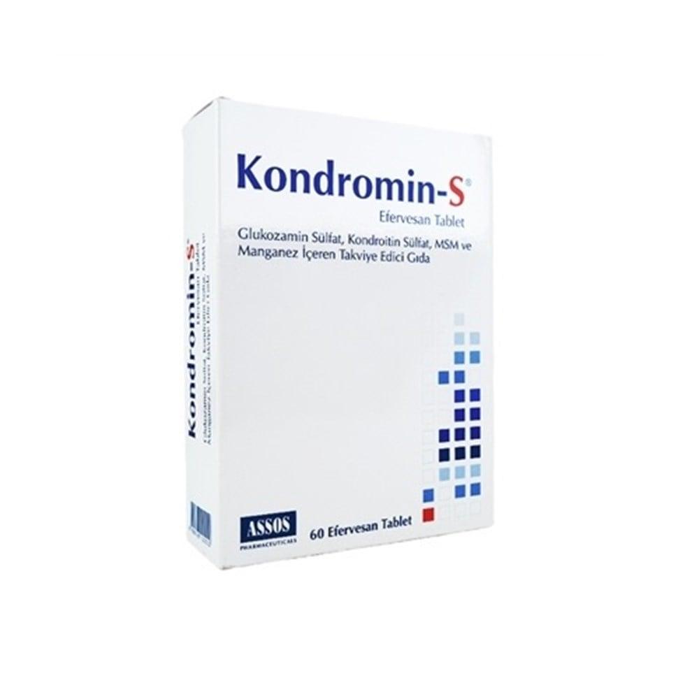 Kondromin-S Effervescent Tablets for Joint Health - 60 Count, Glucosamine Chondroitin MSM Supplement