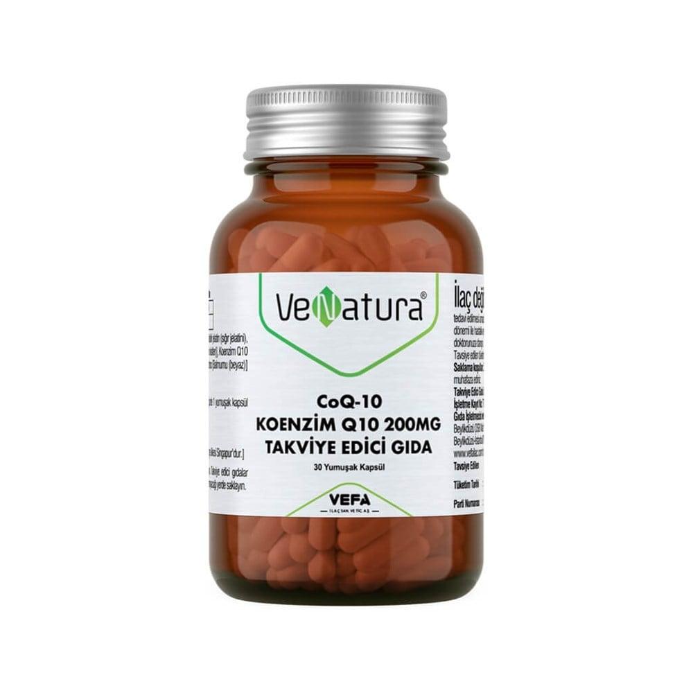 VeNatura Coenzyme Q10 200mg Supplement - Antioxidant Support for Energy & Cardiovascular Health